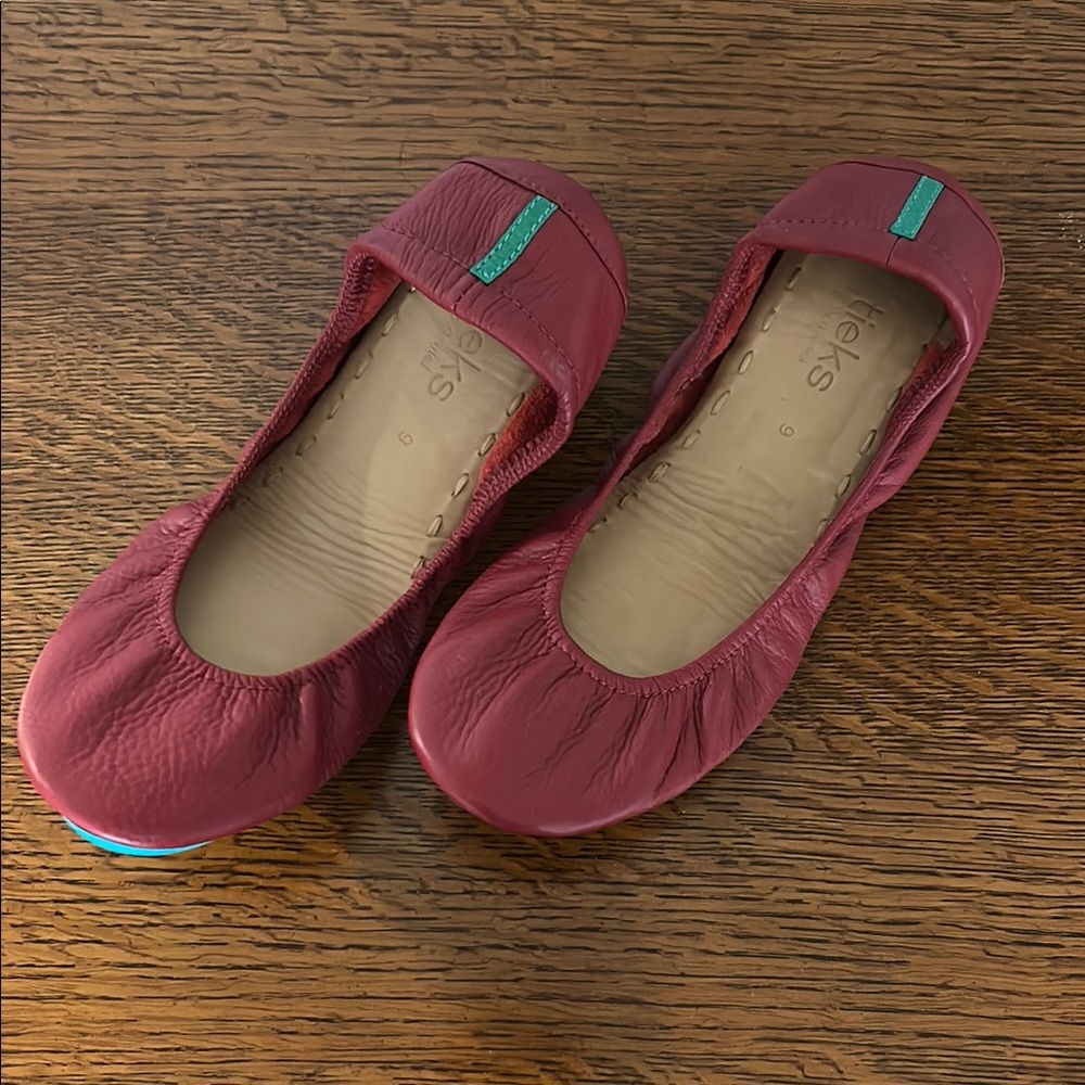 Tieks Burgundy Ballet Flats